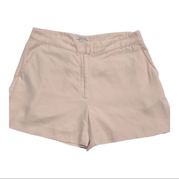 H&M Pink High Waist Chino Polyester Shorts Size 10 - Picture 3 of 8
